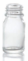 30 ml druppelfles, helder, type 3 geblazen glas
