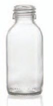 30 ml siroopfles, helder, type 3 geblazen glas